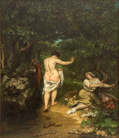 Die Badenden von Gustave Courbet